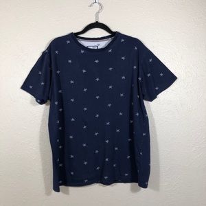 Navy Blue Men’s Nautical T-Shirt | L